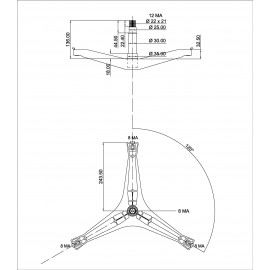 Крестовина барабана для стиральной машины Samsung  DC97-14370e