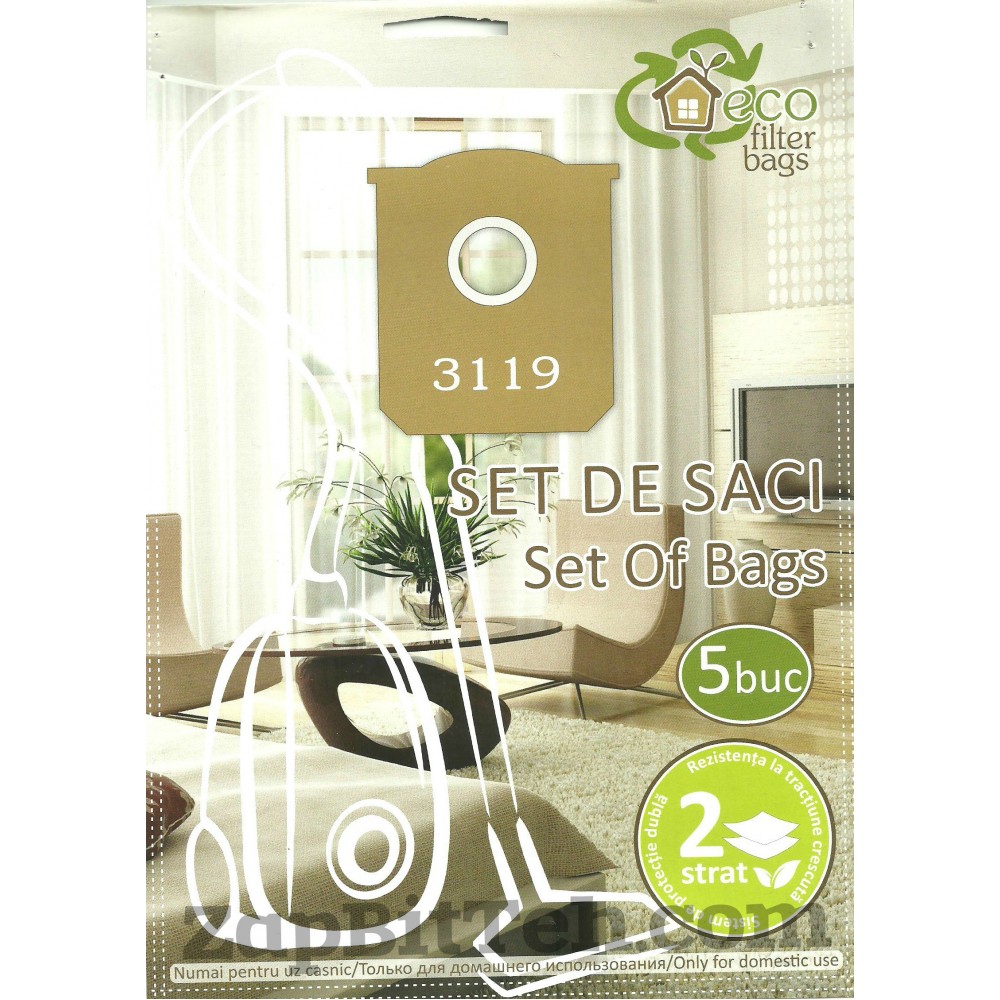 Мешок к Пылесосу Philips / Electrolux / AEG (5 в комплекте)   