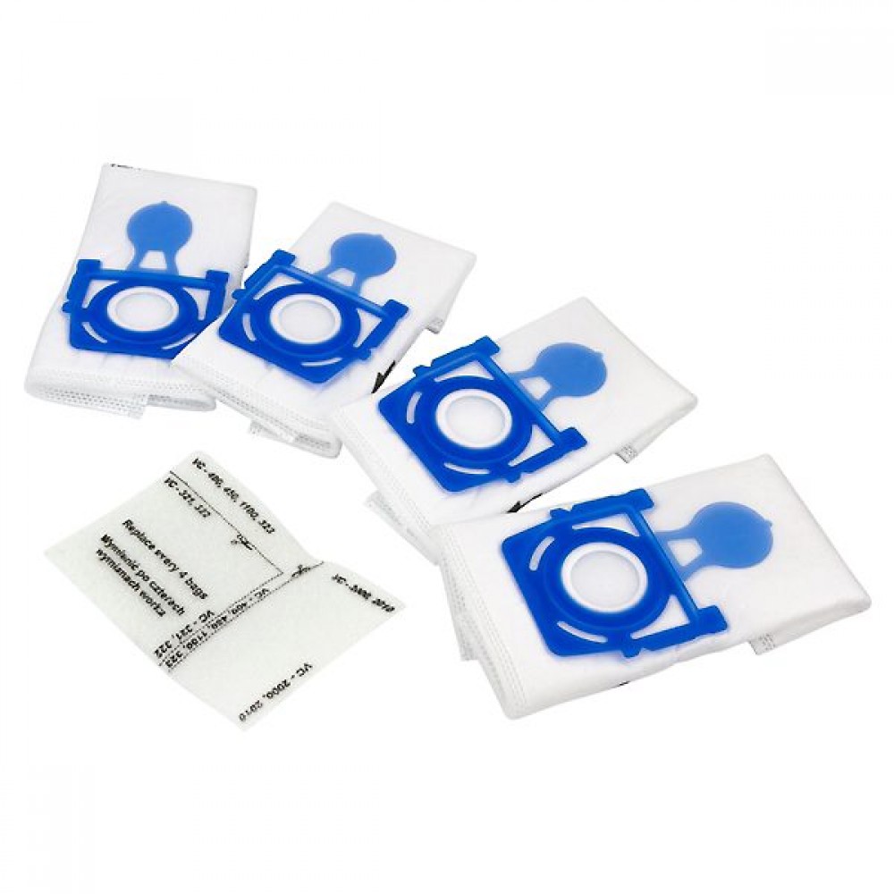 Мешок Zelmer одноразовый, синий (4шт) - ZVCA100B / 49.4000 / 49.4020