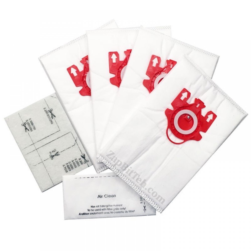 Мешки для пылесоса Miele HYCLEACN 4 шт 3D FJM +2 фильтра 41996571D (9153490)